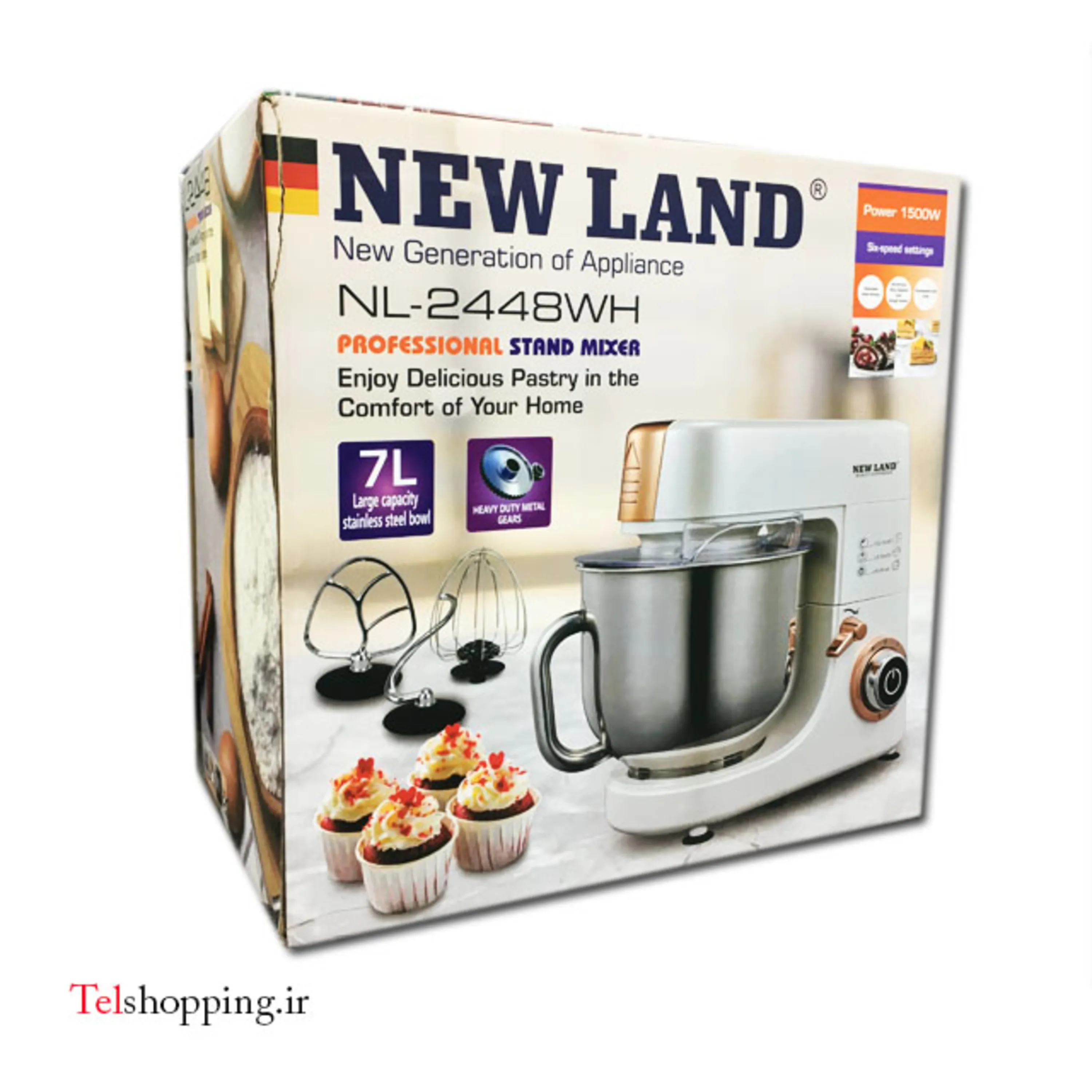 همزن صنعتی 7 لیتری نیولند مدل 2448BL